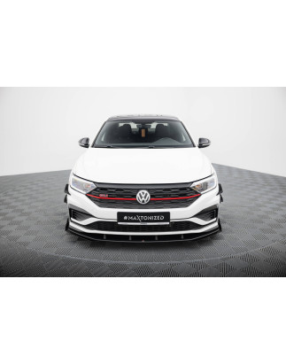 SPLITTER ANTERIORE street pro + Flaps Volkswagen Jetta GLI Mk7 (Cod. M-VWJE7GLICNC-FD1B+FSF1G)