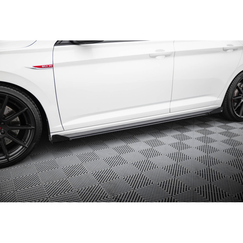 Diffusori minigonne street pro + Flaps Volkswagen Jetta GLI Mk7 (Cod. M-VWJE7GLICNC-SD1B+SF1G)