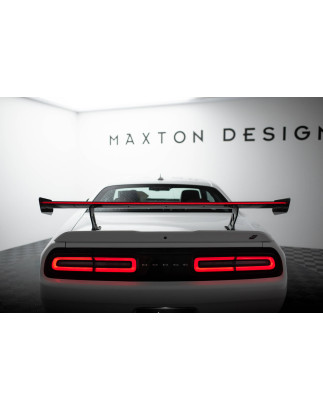 Carbon Spoiler + LED Dodge Challenger Mk3 (Cod. M-CF-DO-CHL-3-INT-WING5-245-P+LED)