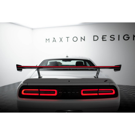 Carbon Spoiler + LED Dodge Challenger Mk3 (Cod. M-CF-DO-CHL-3-INT-WING5-245-P+LED)