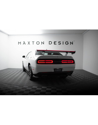Carbon Spoiler + LED Dodge Challenger Mk3 (Cod. M-CF-DO-CHL-3-INT-WING5-245-P+LED)