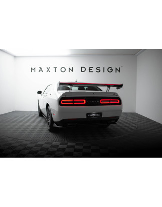 Carbon Spoiler + LED Dodge Challenger Mk3 (Cod. M-CF-DO-CHL-3-INT-WING5-245-P+LED)
