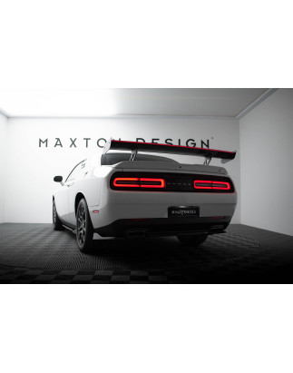 Carbon Spoiler + LED Dodge Challenger Mk3 (Cod. M-CF-DO-CHL-3-INT-WING5-245-P+LED)