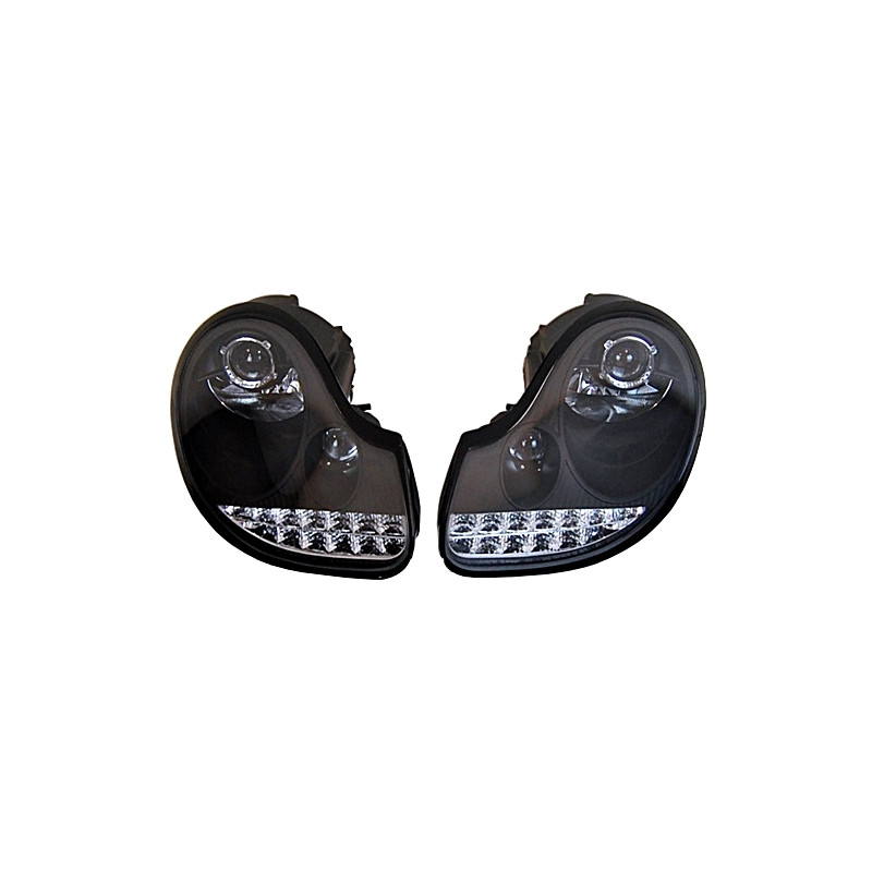Fari Day Light Porsche 996 / 986 97-02 BLACK (Cod. E-FAPO012)