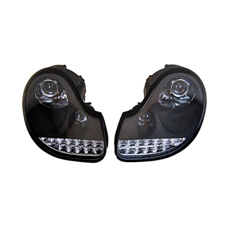 Fari Day Light Porsche 996 / 986 97-02 BLACK (Cod. E-FAPO012)