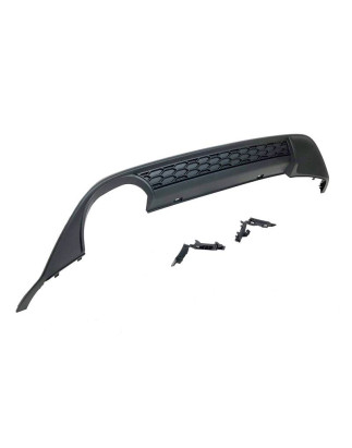Diffusore Posteriore Volkswagen Golf 7 look GTI 1 Scarico (Cod. E-TCW6010)