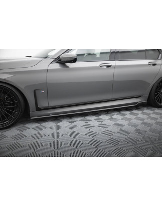 Minigonne in carbonio  BMW 7 M-Pack G11 Facelift (Cod. M-CF-BM-7-11F-MPACK-SD1-245-P)