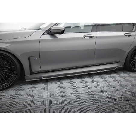 Minigonne in carbonio  BMW 7 M-Pack G11 Facelift (Cod. M-CF-BM-7-11F-MPACK-SD1-245-P)