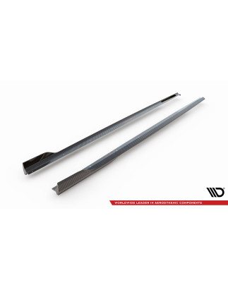 Minigonne in carbonio  BMW 7 M-Pack G11 Facelift (Cod. M-CF-BM-7-11F-MPACK-SD1-245-P)