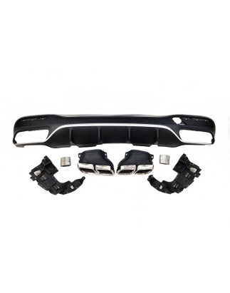 Diffusore Posteriore Mercedes W166 GLE 350 look AMG 63 Terminali (Cod. E-TCM0142)