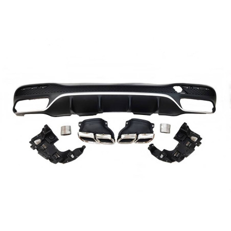 Diffusore Posteriore Mercedes W166 GLE 350 look AMG 63 Terminali (Cod. E-TCM0142)