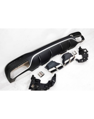 Diffusore Posteriore Mercedes W166 GLE 350 look AMG 63 Terminali (Cod. E-TCM0142)