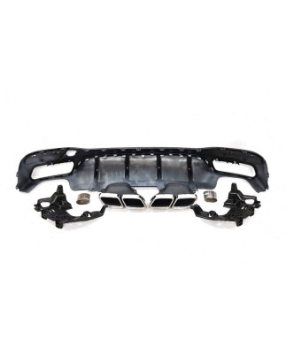 Diffusore Posteriore Mercedes W166 GLE 350 look AMG 63 Terminali (Cod. E-TCM0142)