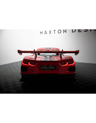 Carbon Spoiler + LED Chevrolet Corvette C8 (Cod. M-CF-CH-CO-C8-INT-WING4-245-P+LED)