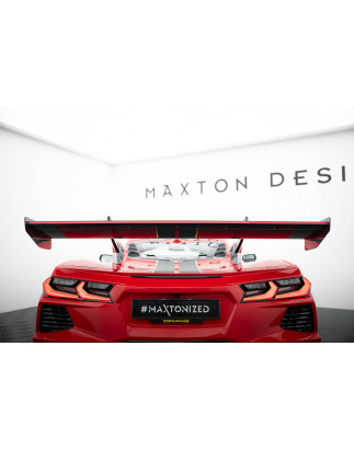 Carbon Spoiler + LED Chevrolet Corvette C8 (Cod. M-CF-CH-CO-C8-INT-WING4-245-P+LED)