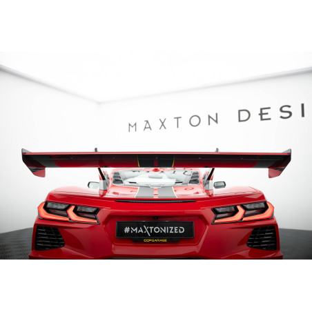 Carbon Spoiler + LED Chevrolet Corvette C8 (Cod. M-CF-CH-CO-C8-INT-WING4-245-P+LED)