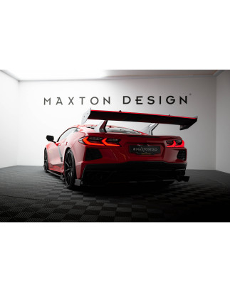 Carbon Spoiler + LED Chevrolet Corvette C8 (Cod. M-CF-CH-CO-C8-INT-WING4-245-P+LED)