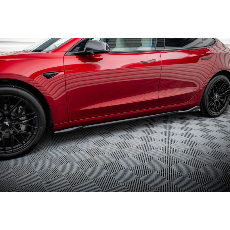Diffusori minigonne V.1 Tesla Model 3 Mk1 / Mk1 Facelift (Cod. M-TE-MODEL3-1F-SD1G)