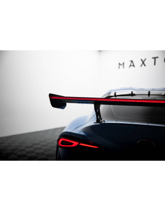 Spoiler in carbonio  + LED Toyota Supra Mk5 (Cod. M-CF-TO-SU-5-WING5-EXT-245-P+LED)