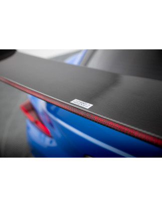 Spoiler in carbonio  + LED Toyota Supra Mk5 (Cod. M-CF-TO-SU-5-WING5-EXT-245-P+LED)