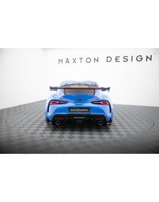 Spoiler in carbonio  + LED Toyota Supra Mk5 (Cod. M-CF-TO-SU-5-WING5-EXT-245-P+LED)