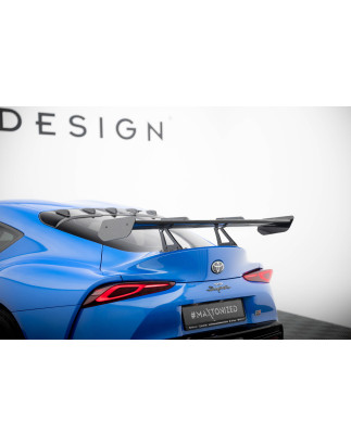 Spoiler in carbonio con supporto superiore  Toyota Supra Mk5 (Cod. M-CF-TO-SU-5-WING5-UPP-245-P)