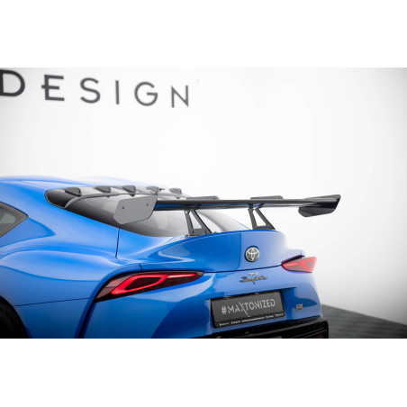 Spoiler in carbonio con supporto superiore  Toyota Supra Mk5 (Cod. M-CF-TO-SU-5-WING5-UPP-245-P)