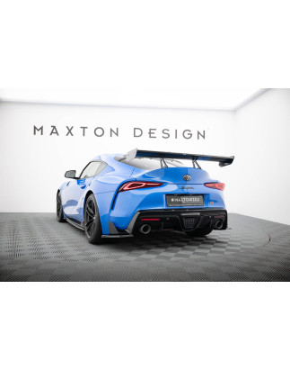 Spoiler in carbonio con supporto superiore  Toyota Supra Mk5 (Cod. M-CF-TO-SU-5-WING5-UPP-245-P)
