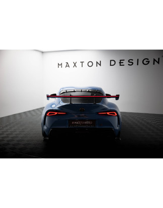 Spoiler in carbonio con supporto superiore + LED Toyota Supra Mk5 (Cod. M-CF-TO-SU-5-WING5-UPP-245-P