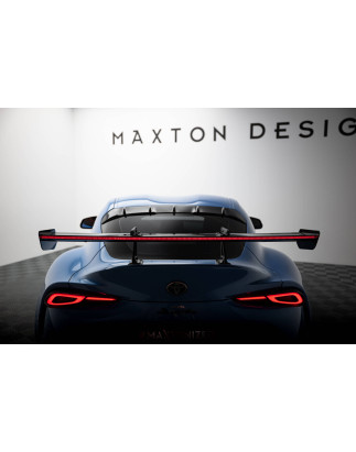 Spoiler in carbonio con supporto superiore + LED Toyota Supra Mk5 (Cod. M-CF-TO-SU-5-WING5-UPP-245-P