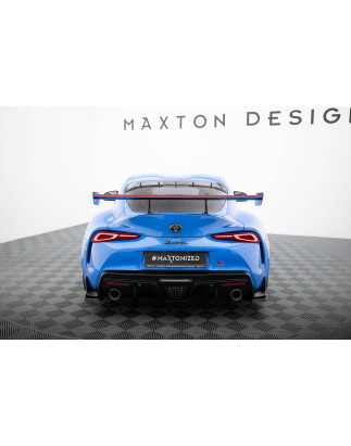 Spoiler in carbonio con supporto superiore + LED Toyota Supra Mk5 (Cod. M-CF-TO-SU-5-WING5-UPP-245-P