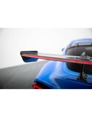 Spoiler in carbonio con supporto superiore + LED Toyota Supra Mk5 (Cod. M-CF-TO-SU-5-WING5-UPP-245-P