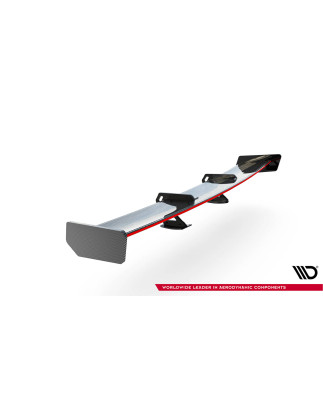 Spoiler in carbonio con supporto superiore + LED Toyota Supra Mk5 (Cod. M-CF-TO-SU-5-WING5-UPP-245-P