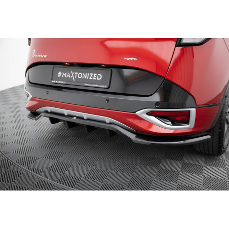 Splitter posteriore (con barre verticali) Kia Sportage GT-Line Mk5 (Cod. M-KI-SP-5-GTLINE-RD1G+RD2G)
