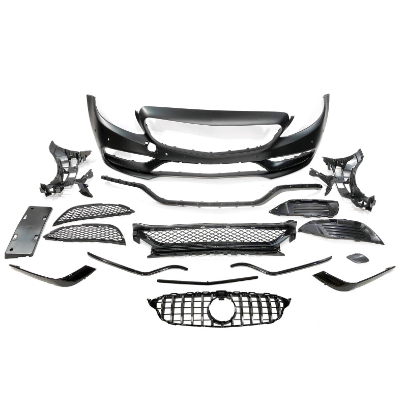 Paraurti Anteriore Mercedes W205 2014-2018 2P / 4P / SW look AMG C63 (Cod. E-TCM020001431)