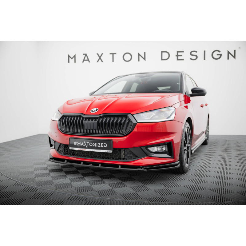 SPLITTER ANTERIORE  Skoda Fabia Monte Carlo Mk4 (Cod. M-SK-FA-4-MC-FD1G)
