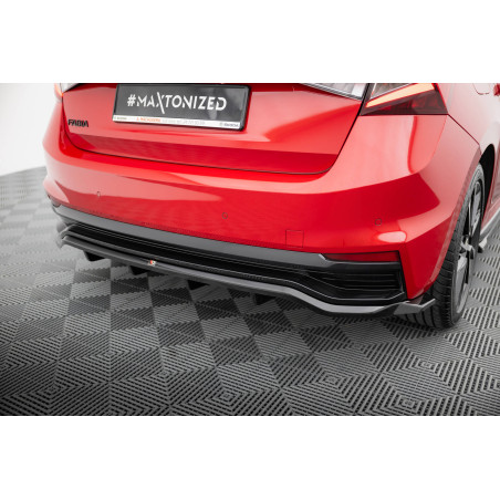 Splitter posteriore (con barre verticali) Skoda Fabia Monte Carlo Mk4 (Cod. M-SK-FA-4-MC-RD1G+RD2G)