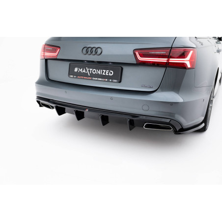 Sottoparaurti posteriore V.2 Audi A6 / A6 C7 S-line/ S6 C7 Facelift (Cod. M-AU-A6-C7F-SLINE-RS1GO_O+