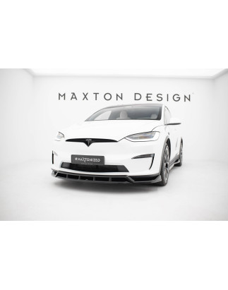 SPLITTER ANTERIORE V.3 Tesla Model X Mk1 Facelift (Cod. M-TE-MODELX-1F-FD3G+FD3RG)