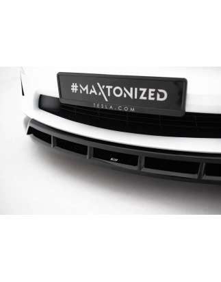 SPLITTER ANTERIORE V.3 Tesla Model X Mk1 Facelift (Cod. M-TE-MODELX-1F-FD3G+FD3RG)