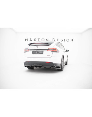 Splitter posteriore (con barre verticali) V.2 Tesla Model X Mk1 Facelift (Cod. M-TE-MODELX-1F-RD3G+R