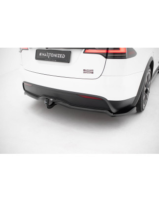 Splitter posteriore (con barre verticali) V.2 Tesla Model X Mk1 Facelift (Cod. M-TE-MODELX-1F-RD3G+R