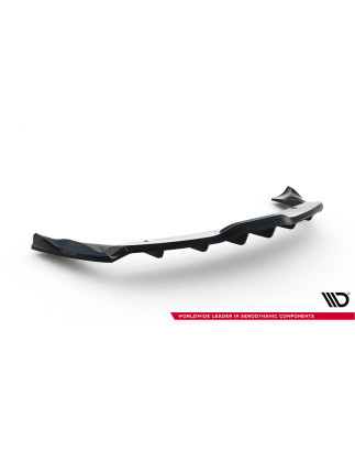 Splitter posteriore (con barre verticali) V.2 Tesla Model X Mk1 Facelift (Cod. M-TE-MODELX-1F-RD3G+R