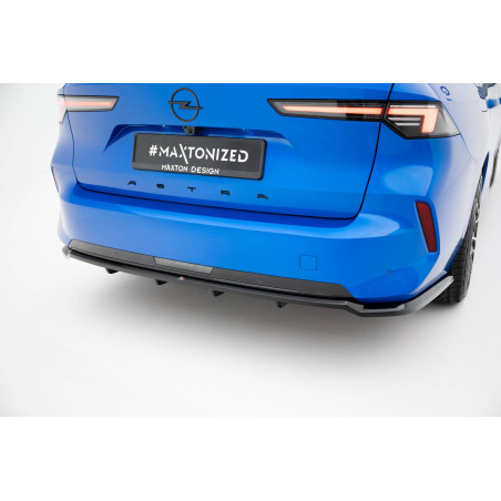 Splitter posteriore (con barre verticali) Opel Astra Sports Tourer L (MK6) (Cod. M-OP-AS-L-ST-RD1G+R