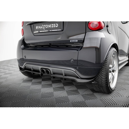 Splitter posteriore (con barre verticali) Brabus Smart Fortwo C451 Facelift (Cod. M-BR-SM-FT-451-RSD