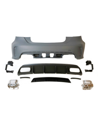 Paraurti Posteriore Mercedes W176 2012-2018 A45 Look AMG Sensori (Cod. E-TCM01340089)