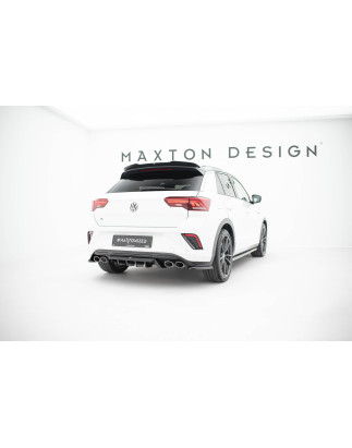 Splitter centrale posteriore (con barre verticali) Volkswagen T-Roc R Mk1 (Cod. M-VW-T-ROC-1PF-R-RD1