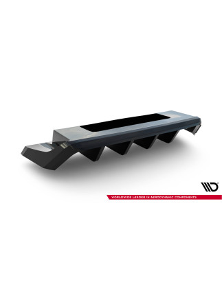 Splitter centrale posteriore (con barre verticali) Volkswagen T-Roc R Mk1 (Cod. M-VW-T-ROC-1PF-R-RD1