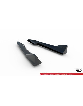 Splitters posteriori laterali V.2 Audi S4 / A4 S-Line berlina B8 (Cod. M-AU-S4-B8-RSD2G)