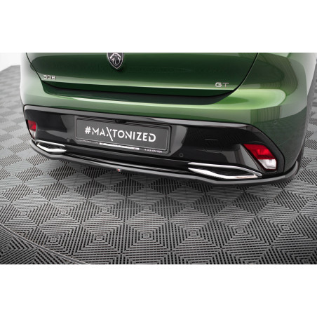 Splitter posteriore (con barre verticali) Peugeot 308 GT  Mk3 (Cod. M-PE-308-3-GT-RD1G+RD2G)